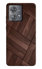 Wooden Texture Design Moto Edge 40 Neo Hard Case Back Cover by Casekaro