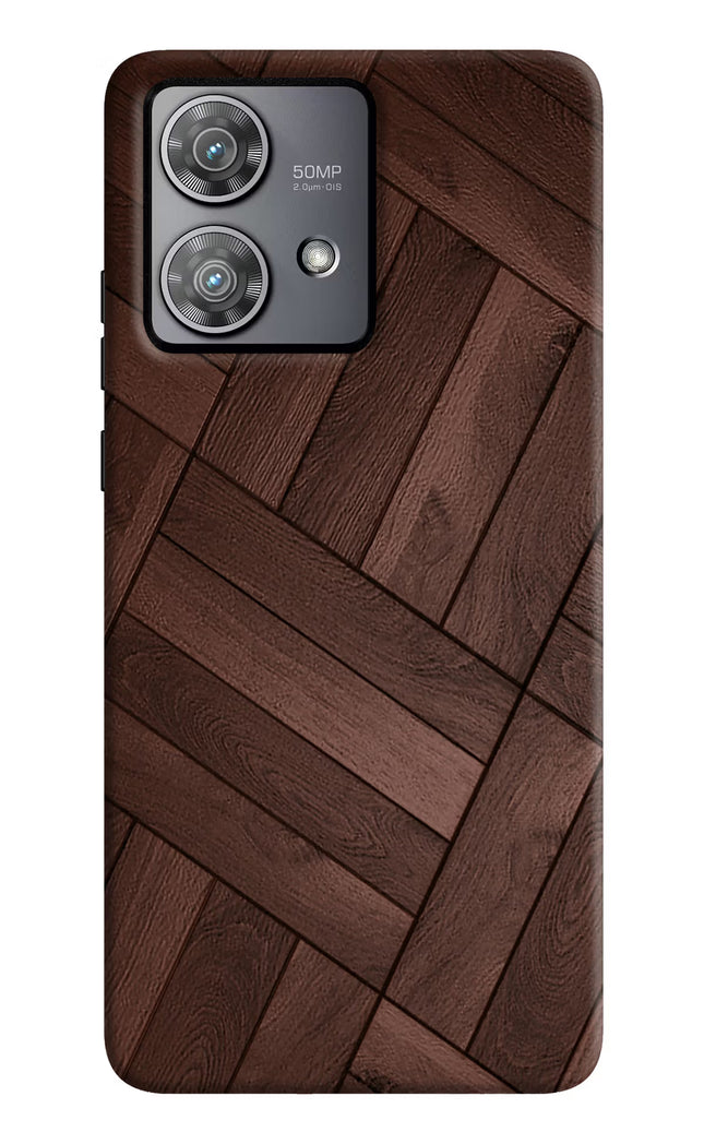 Wooden Texture Design Moto Edge 40 Neo Hard Case Back Cover by Casekaro