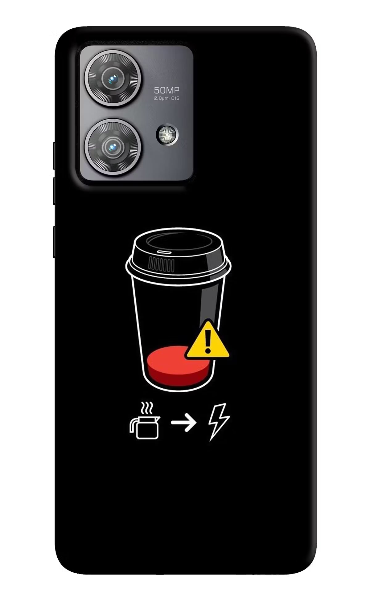 Coffee Moto Edge 40 Neo Hard Case Back Cover by Casekaro