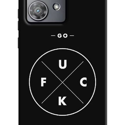 Go Fuck Yourself Moto Edge 40 Neo Hard Case Back Cover by Casekaro