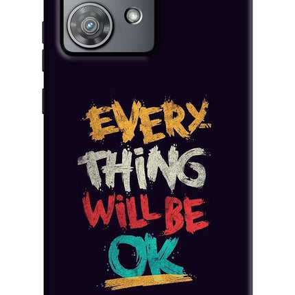Everything Will Be Ok Moto Edge 40 Neo Hard Case Back Cover by Casekaro