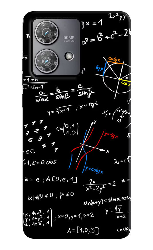 Mathematics Formula Moto Edge 40 Neo Hard Case Back Cover by Casekaro