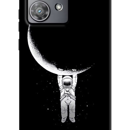 Moon Space Moto Edge 40 Neo Hard Case Back Cover by Casekaro