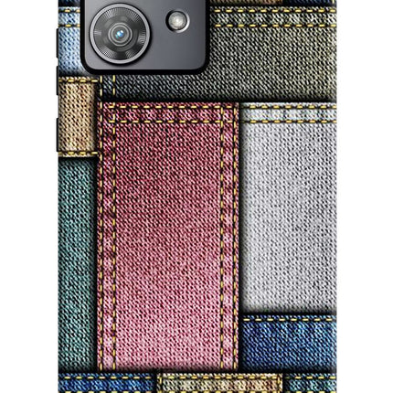 Multicolor Jeans Moto Edge 40 Neo Hard Case Back Cover by Casekaro