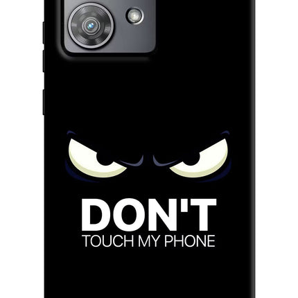 Don'T Touch My Phone Moto Edge 40 Neo Hard Case Back Cover by Casekaro