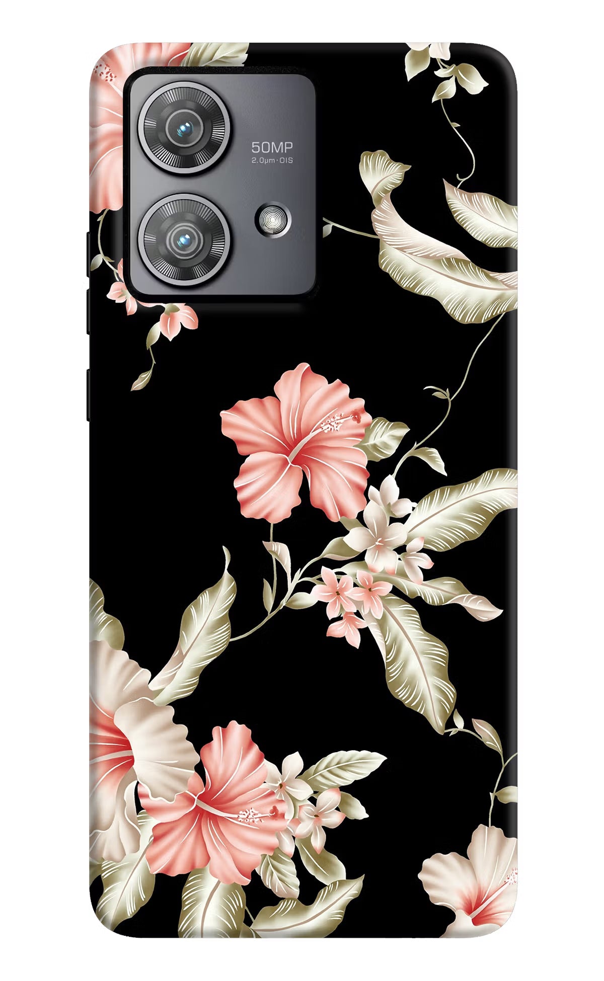Flowers Moto Edge 40 Neo Hard Case Back Cover by Casekaro