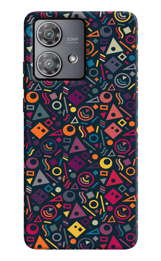 Geometric Abstract Moto Edge 40 Neo Hard Case Back Cover by Casekaro