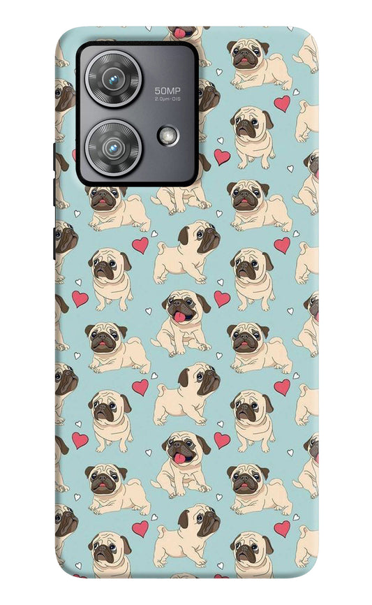 Pug Dog Moto Edge 40 Neo Back Cover