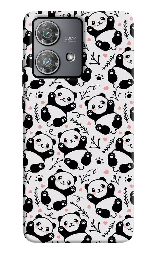 Cute Panda Moto Edge 40 Neo Back Cover