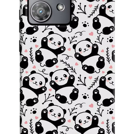 Cute Panda Moto Edge 40 Neo Hard Case Back Cover by Casekaro