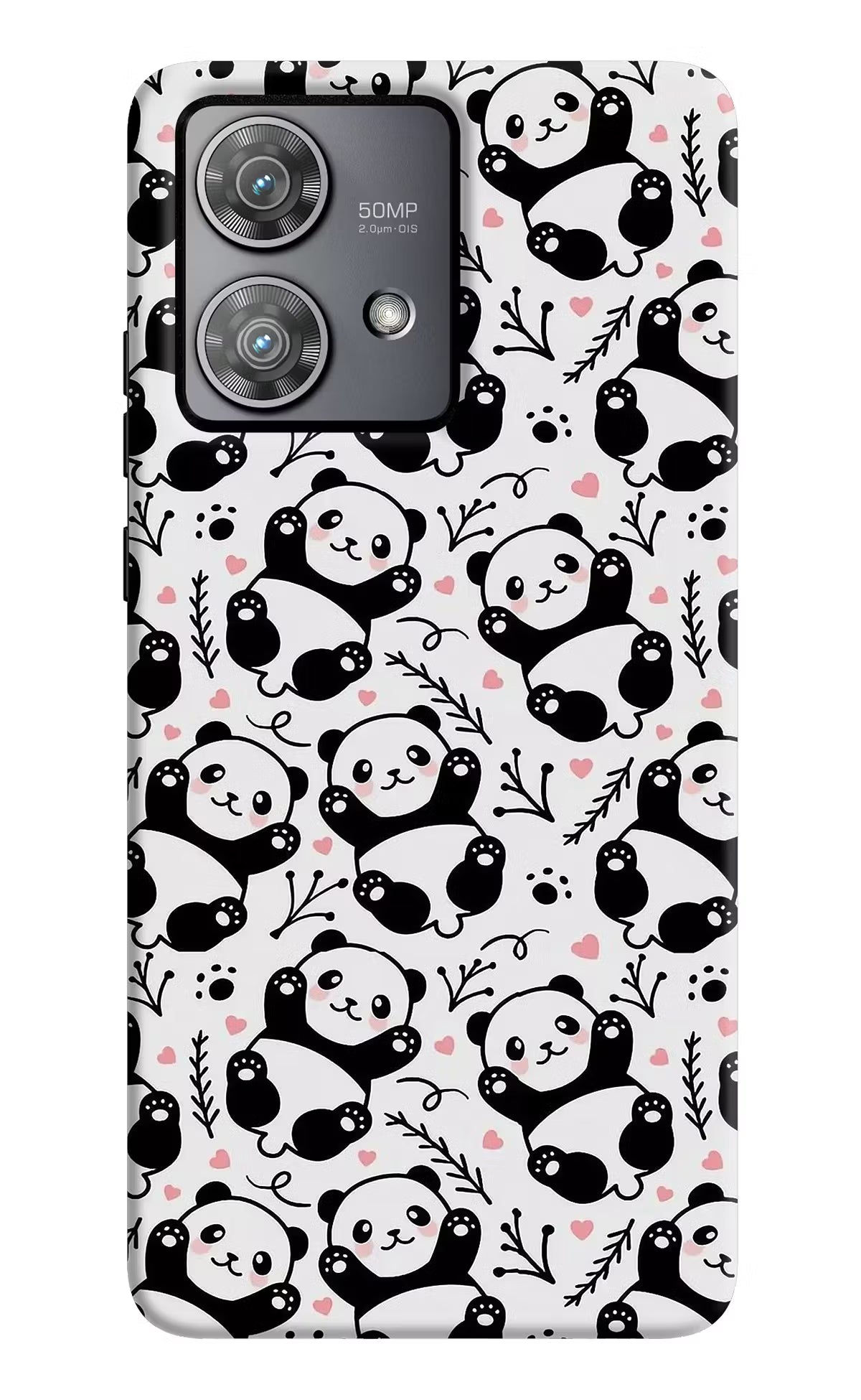 Cute Panda Moto Edge 40 Neo Hard Case Back Cover by Casekaro