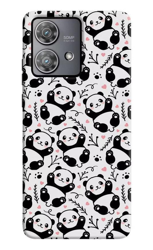 Cute Panda Moto Edge 40 Neo Hard Case Back Cover by Casekaro