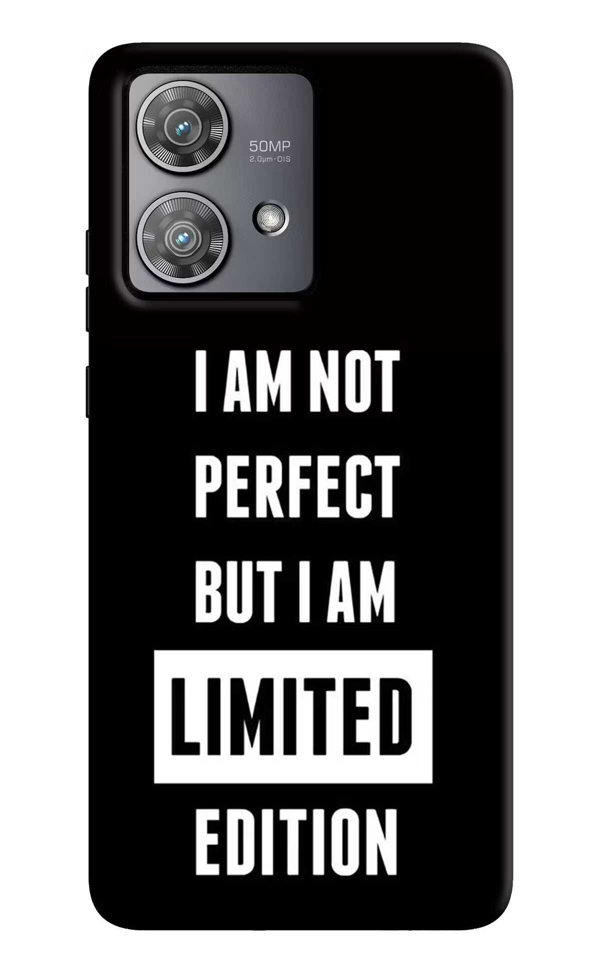 I Am Not Perfect But I Am Limited Edition Moto Edge 40 Neo Hard Case Back Cover by Casekaro