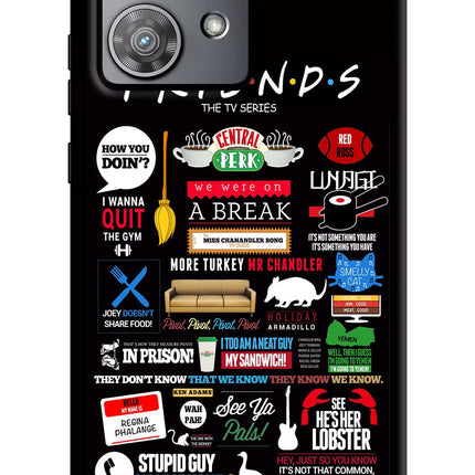 FRIENDS Moto Edge 40 Neo Hard Case Back Cover by Casekaro