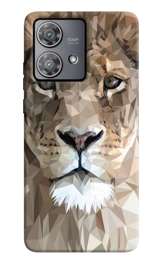 Lion Art Moto Edge 40 Neo Hard Case Back Cover by Casekaro