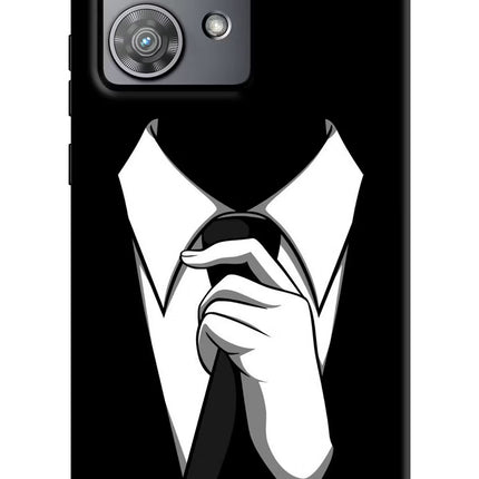 Black Tie Moto Edge 40 Neo Hard Case Back Cover by Casekaro