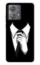 Black Tie Moto Edge 40 Neo Hard Case Back Cover by Casekaro