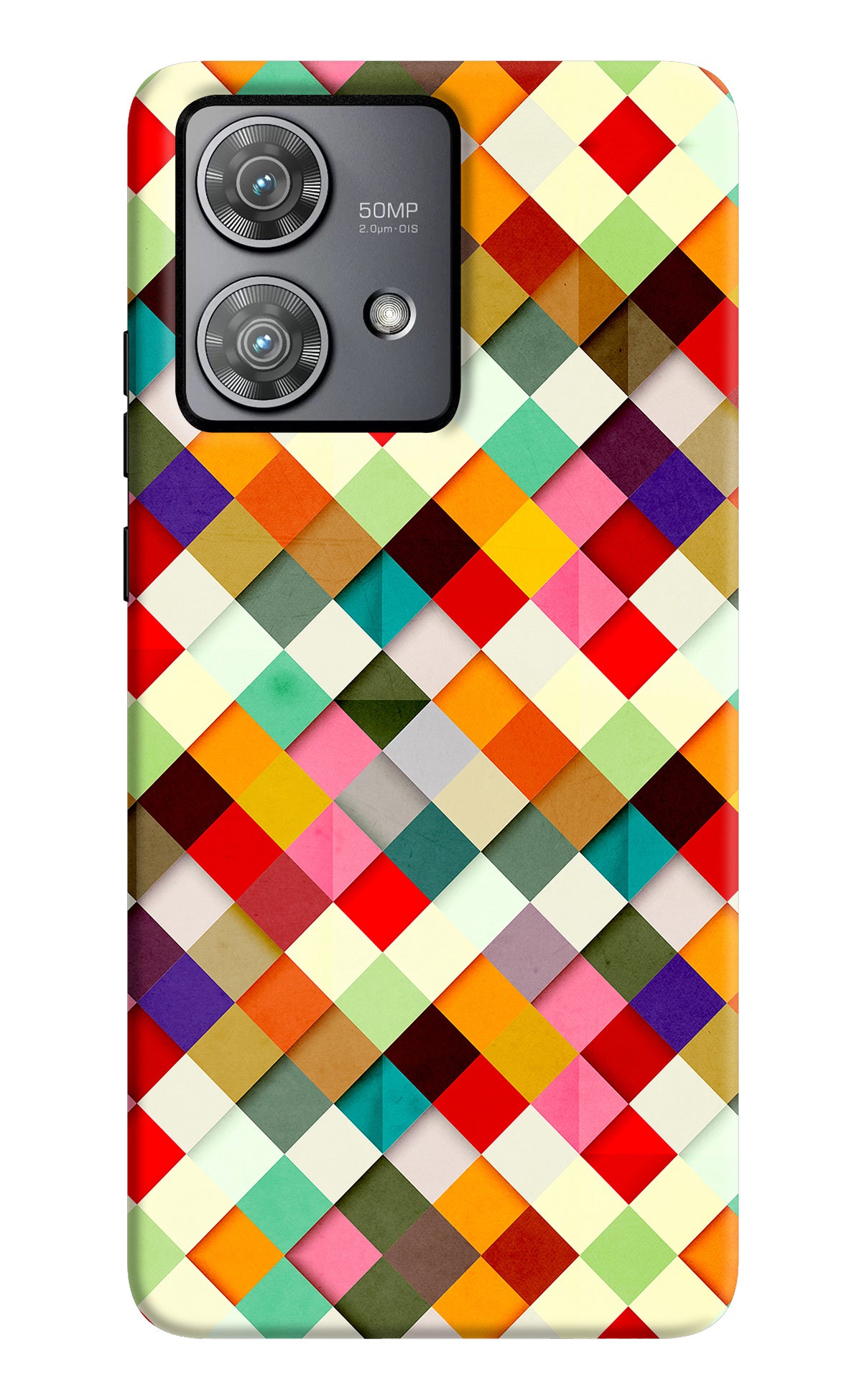 Geometric Abstract Colorful Moto Edge 40 Neo Back Cover