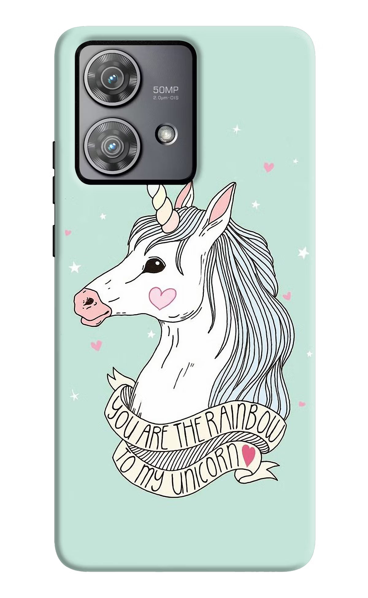 Unicorn Wallpaper Moto Edge 40 Neo Hard Case Back Cover by Casekaro