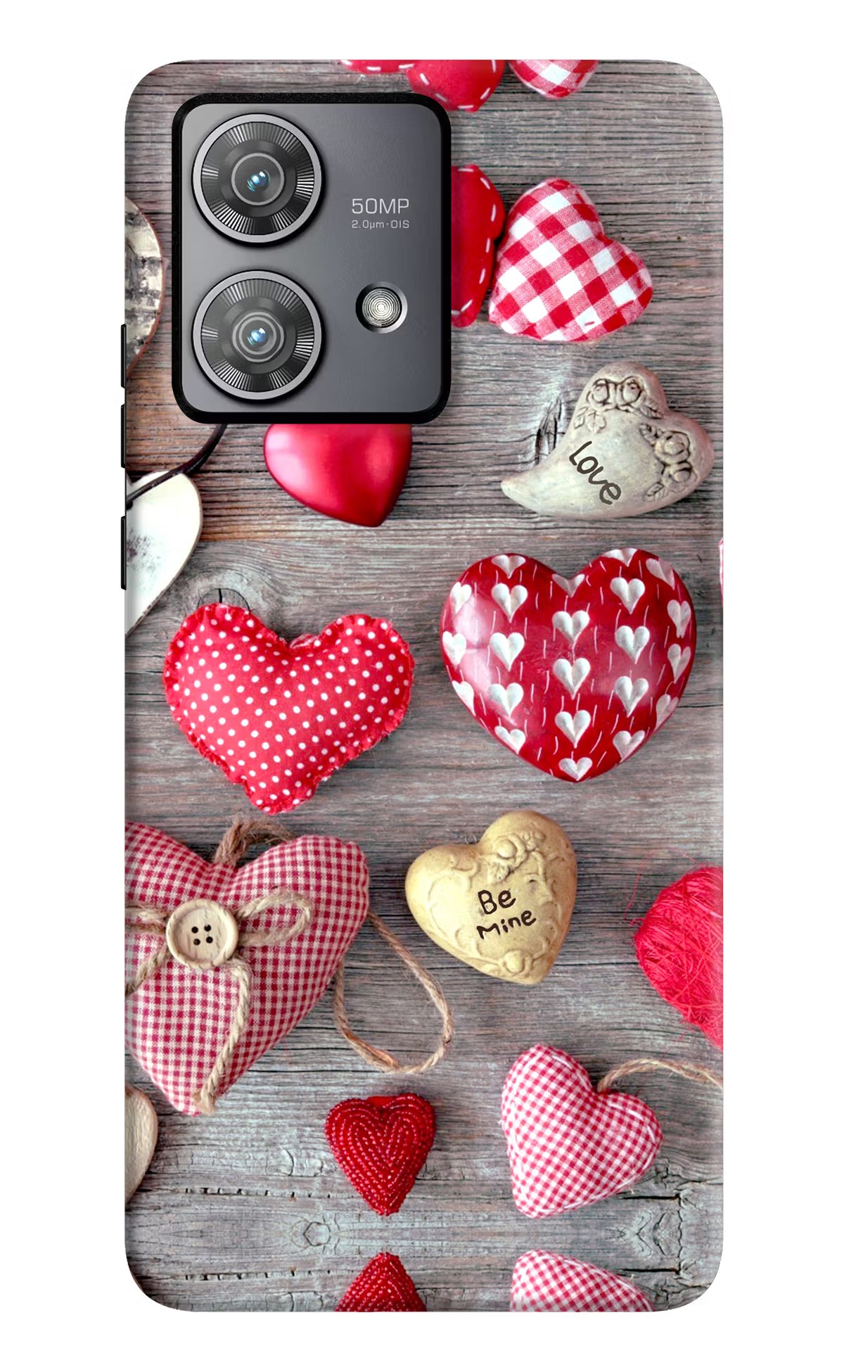 Love Wallpaper Moto Edge 40 Neo Hard Case Back Cover by Casekaro