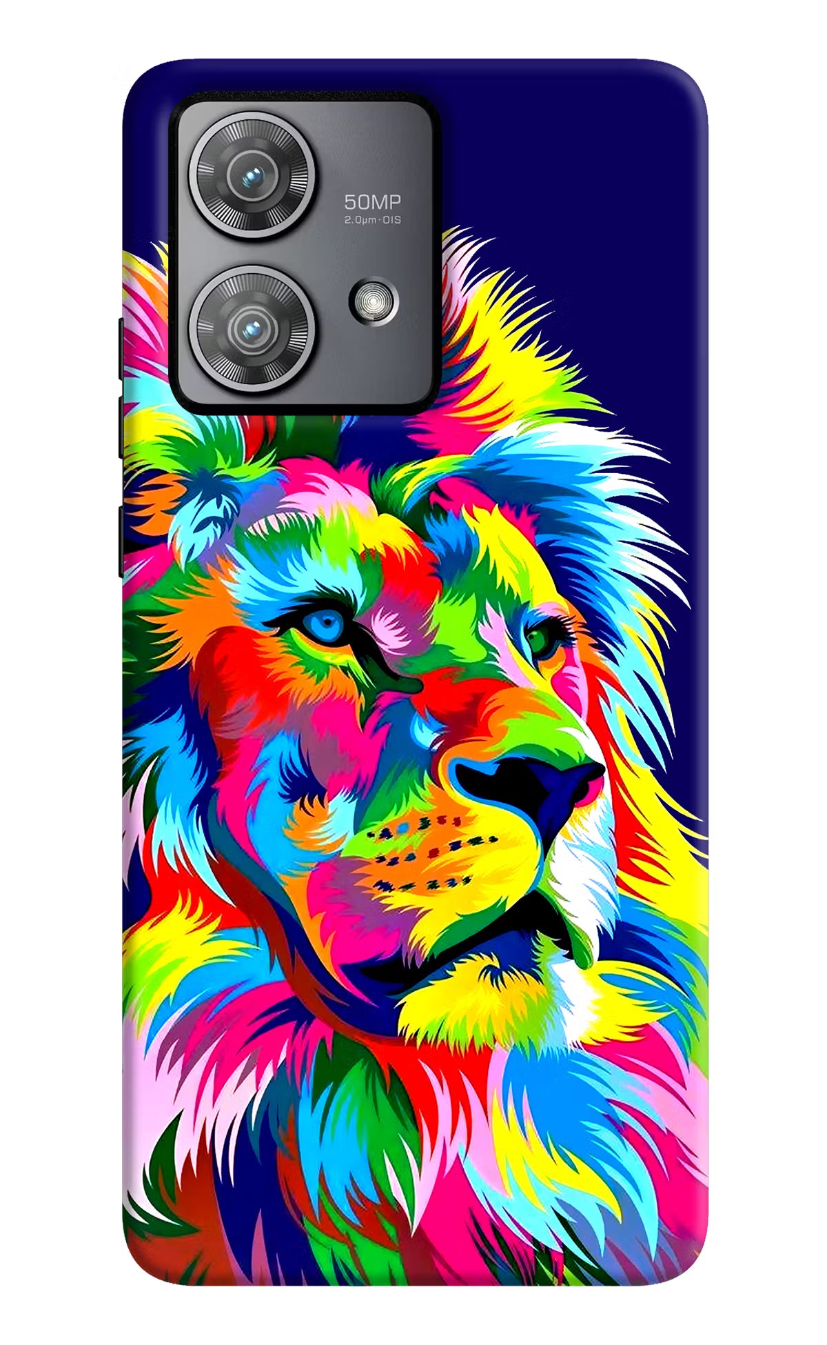 Vector Art Lion Moto Edge 40 Neo Hard Case Back Cover by Casekaro