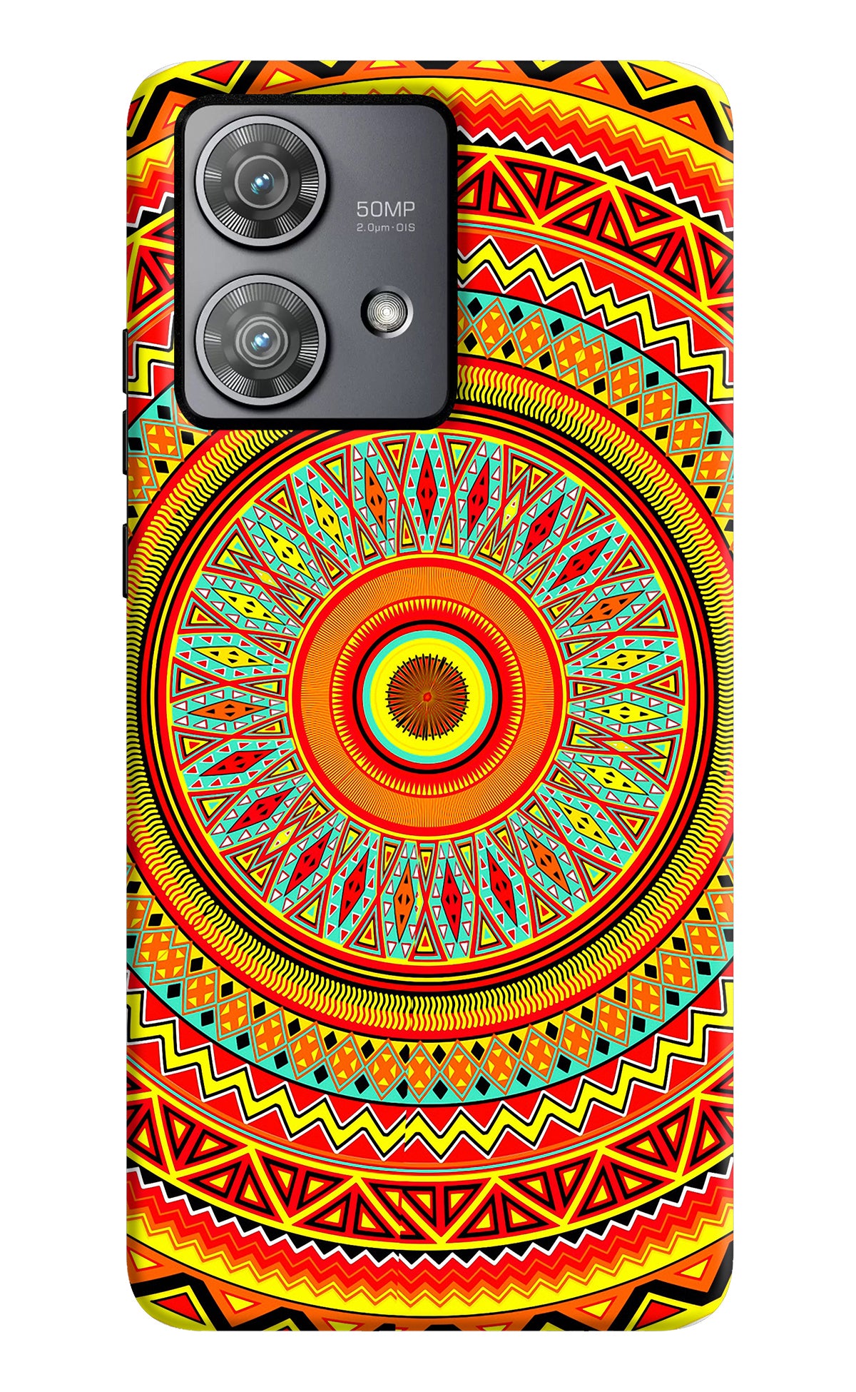 Mandala Pattern Moto Edge 40 Neo Back Cover