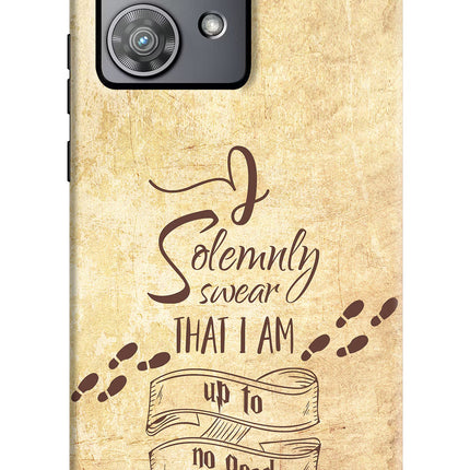 I Solemnly swear that i up to no good Moto Edge 40 Neo Hard Case Back Cover by Casekaro