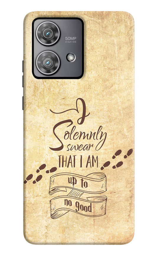 I Solemnly swear that i up to no good Moto Edge 40 Neo Hard Case Back Cover by Casekaro