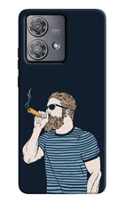 Smoking Moto Edge 40 Neo Hard Case Back Cover by Casekaro