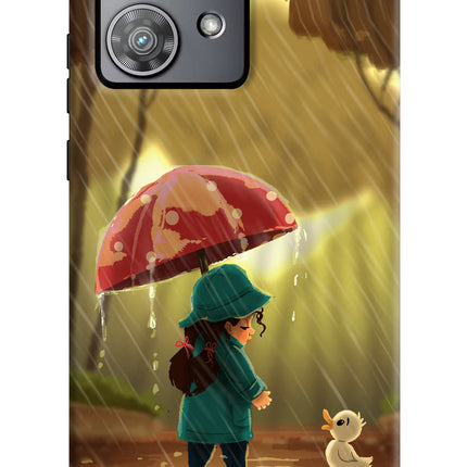 Rainy Day Moto Edge 40 Neo Hard Case Back Cover by Casekaro