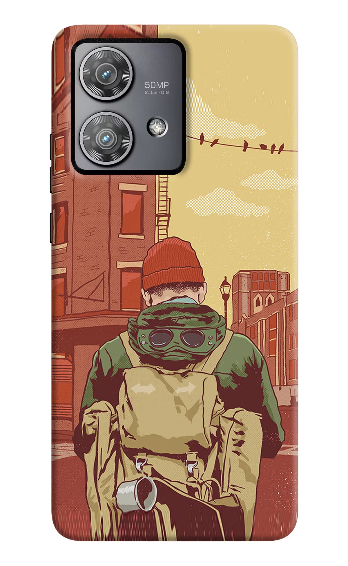 Adventurous Moto Edge 40 Neo Hard Case Back Cover by Casekaro