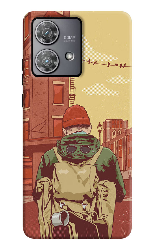Adventurous Moto Edge 40 Neo Hard Case Back Cover by Casekaro