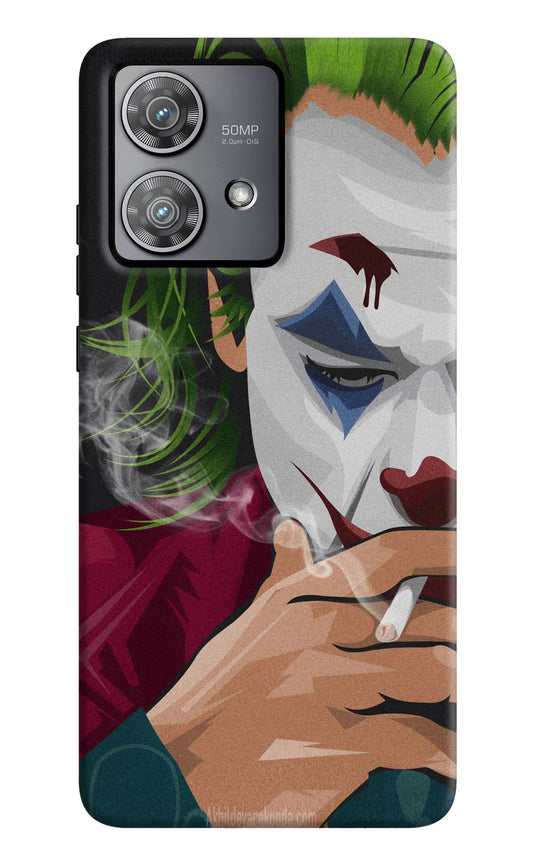 Joker Smoking Moto Edge 40 Neo Hard Case Back Cover by Casekaro