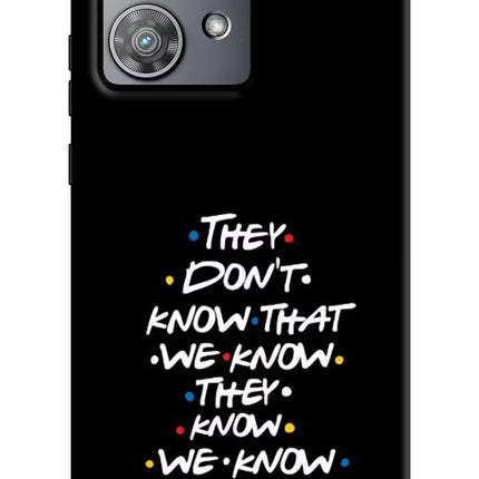 FRIENDS Dialogue Moto Edge 40 Neo Hard Case Back Cover by Casekaro