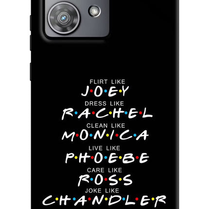 FRIENDS Character Moto Edge 40 Neo Hard Case Back Cover by Casekaro