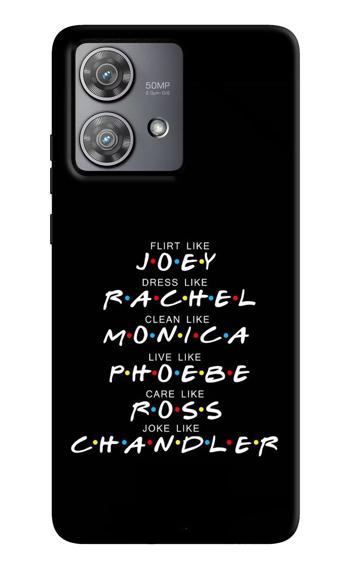 FRIENDS Character Moto Edge 40 Neo Hard Case Back Cover by Casekaro