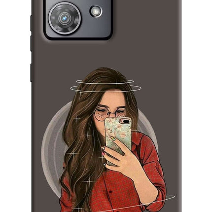 Selfie Queen Moto Edge 40 Neo Hard Case Back Cover by Casekaro