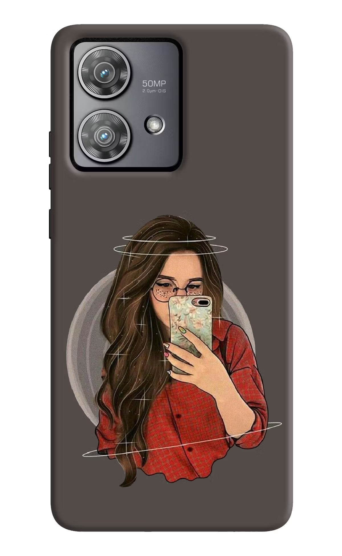 Selfie Queen Moto Edge 40 Neo Hard Case Back Cover by Casekaro