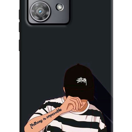 Aesthetic Boy Moto Edge 40 Neo Hard Case Back Cover by Casekaro