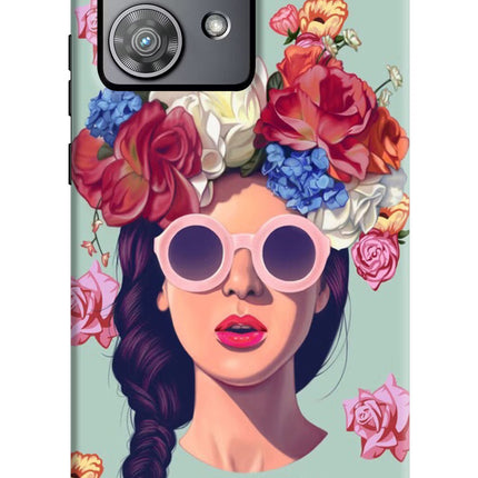 Pretty Girl Moto Edge 40 Neo Hard Case Back Cover by Casekaro