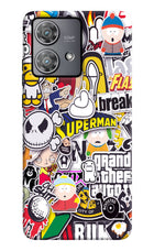 Sticker Bomb Moto Edge 40 Neo Hard Case Back Cover by Casekaro