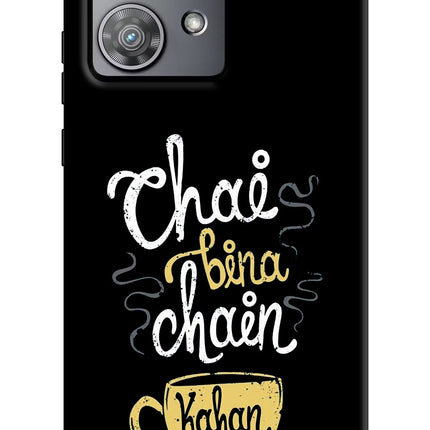 Chai Bina Chain Kaha Re Moto Edge 40 Neo Hard Case Back Cover by Casekaro