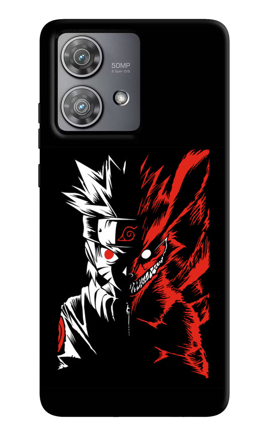 Naruto Two Face Moto Edge 40 Neo Hard Case Back Cover by Casekaro