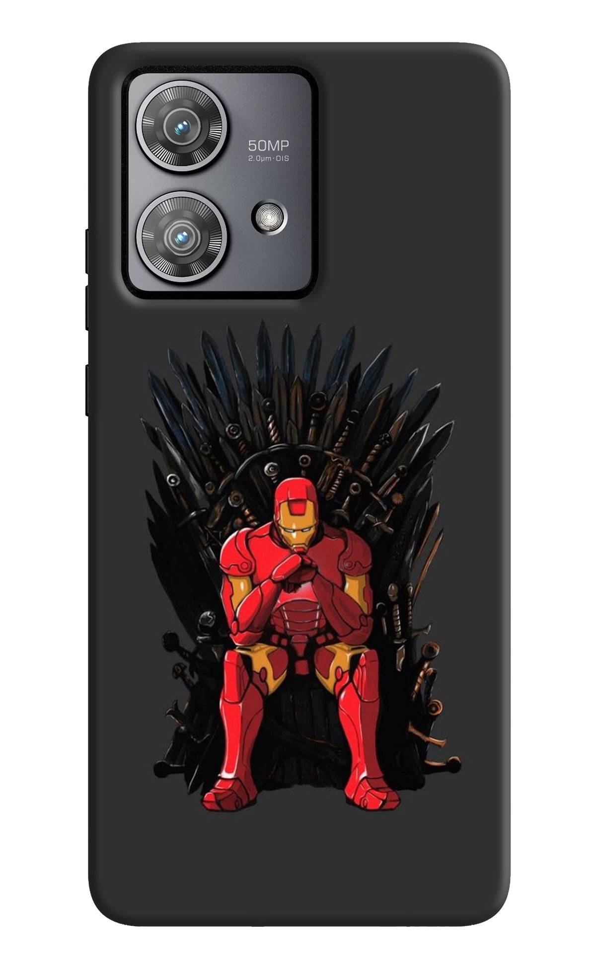 Ironman Throne Moto Edge 40 Neo Back Cover