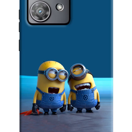 Minion Laughing Moto Edge 40 Neo Hard Case Back Cover by Casekaro