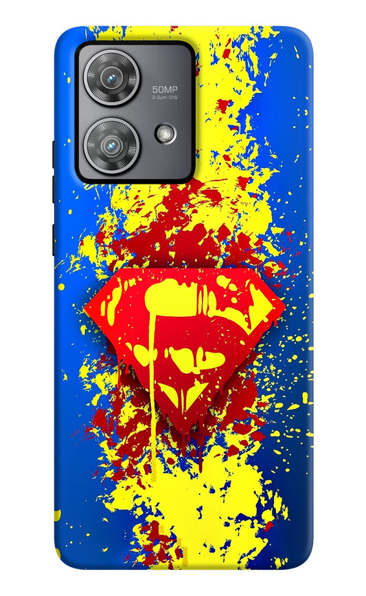 Superman logo Moto Edge 40 Neo Back Cover