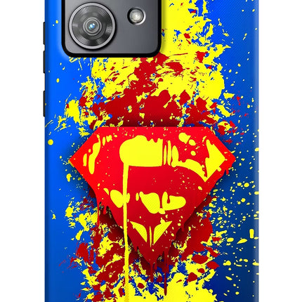 Superman logo Moto Edge 40 Neo Hard Case Back Cover by Casekaro