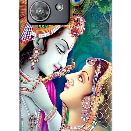 Lord Radha Krishna Moto Edge 40 Neo Hard Case Back Cover by Casekaro