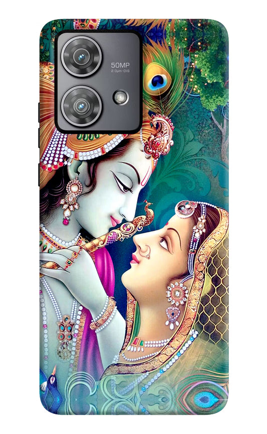 Lord Radha Krishna Moto Edge 40 Neo Hard Case Back Cover by Casekaro