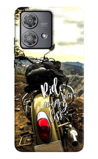 Ride More Worry Less Moto Edge 40 Neo Hard Case Back Cover by Casekaro